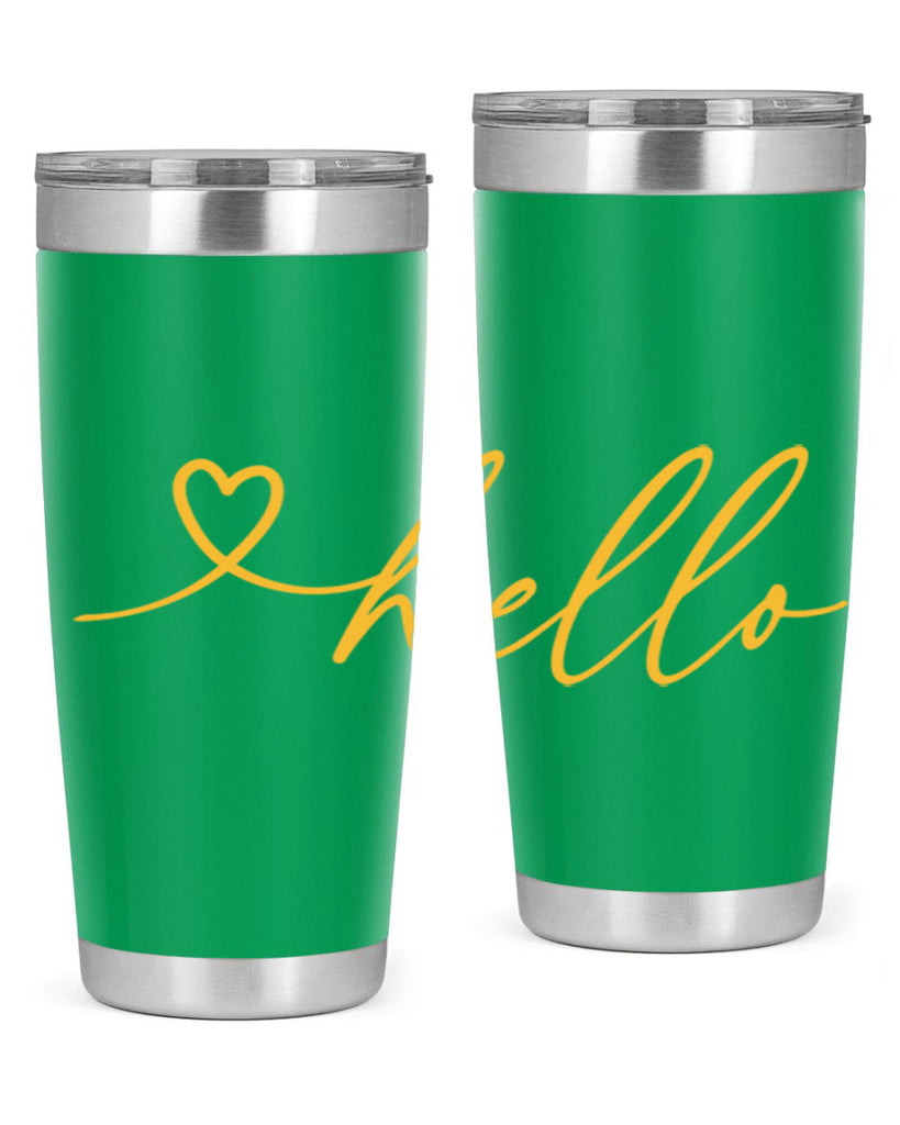 Hello heart183#- spring- Tumbler
