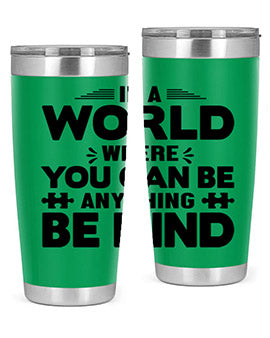 In a world Style 48#- autism- Tumbler