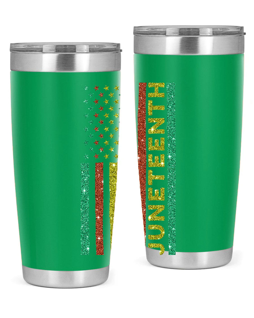 Juneteenth Freedom Day Afro Usa Flag Png 23#- Juneteenth- tumbler