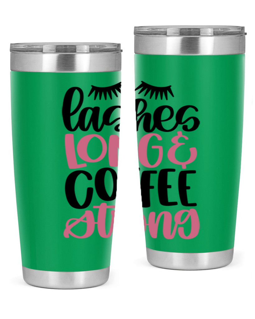 Lashes Long Coffee Strong Style 67#- make up- Tumbler