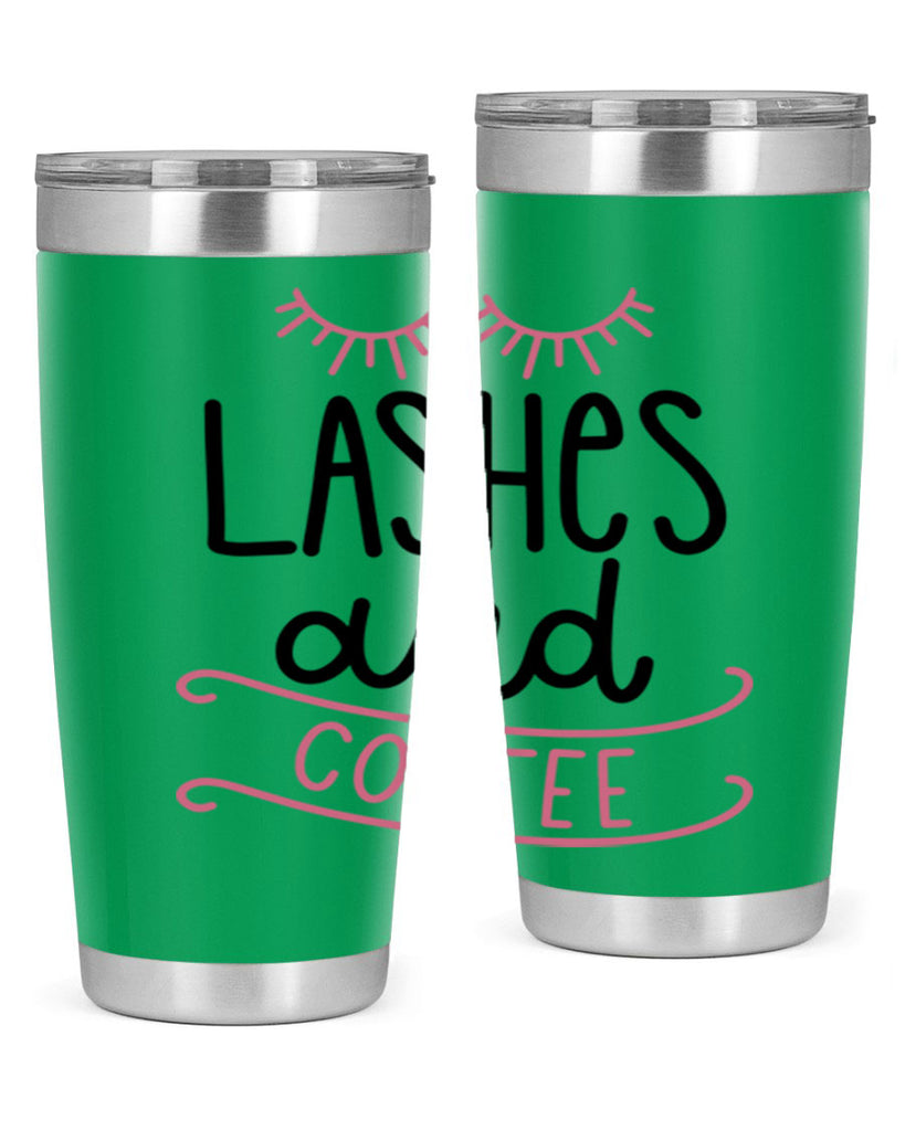 Lashes and Coffee Style 68#- make up- Tumbler