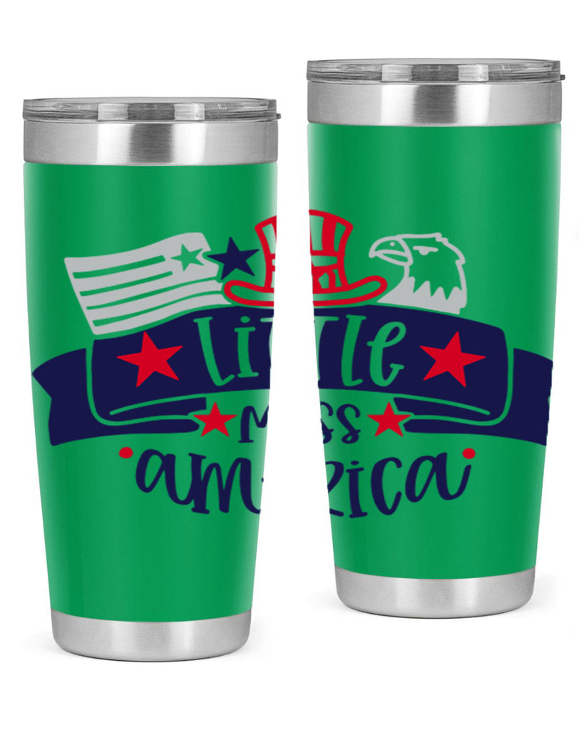 Little Miss America Style 162#- Fourt Of July- Tumbler