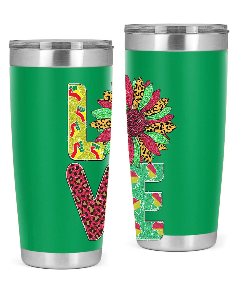 Love Juneteenth Day Fist Sunflower Png 7#- Juneteenth- tumbler