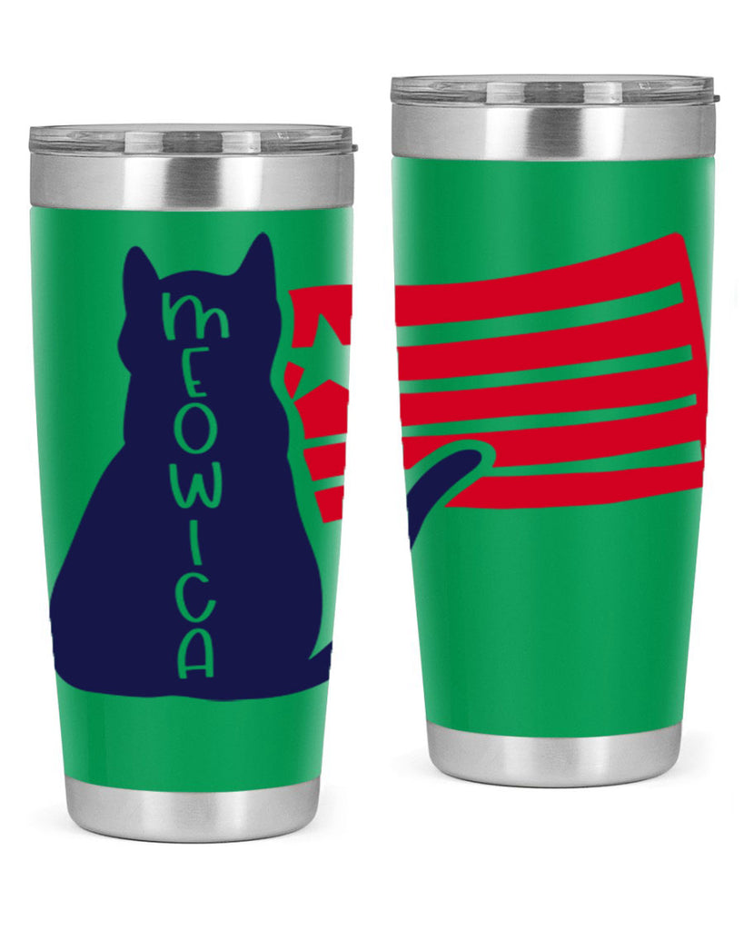 Meowica Style 166#- Fourt Of July- Tumbler