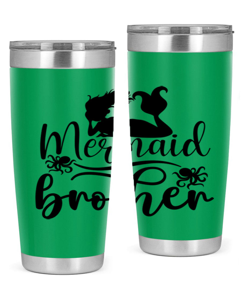 Mermaid Brother 355#- mermaid- Tumbler