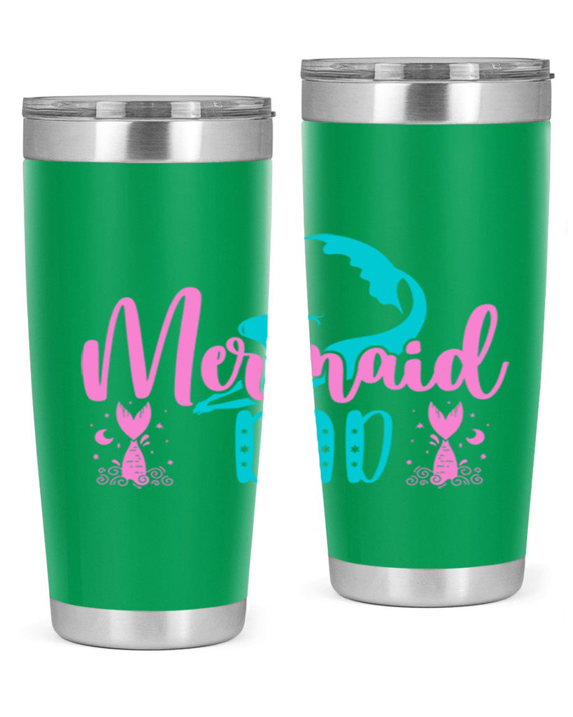 Mermaid Dad 356#- mermaid- Tumbler