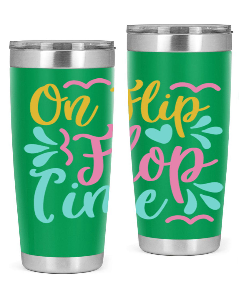 ON FLIP FLOP TIME Style 58#- summer- Tumbler