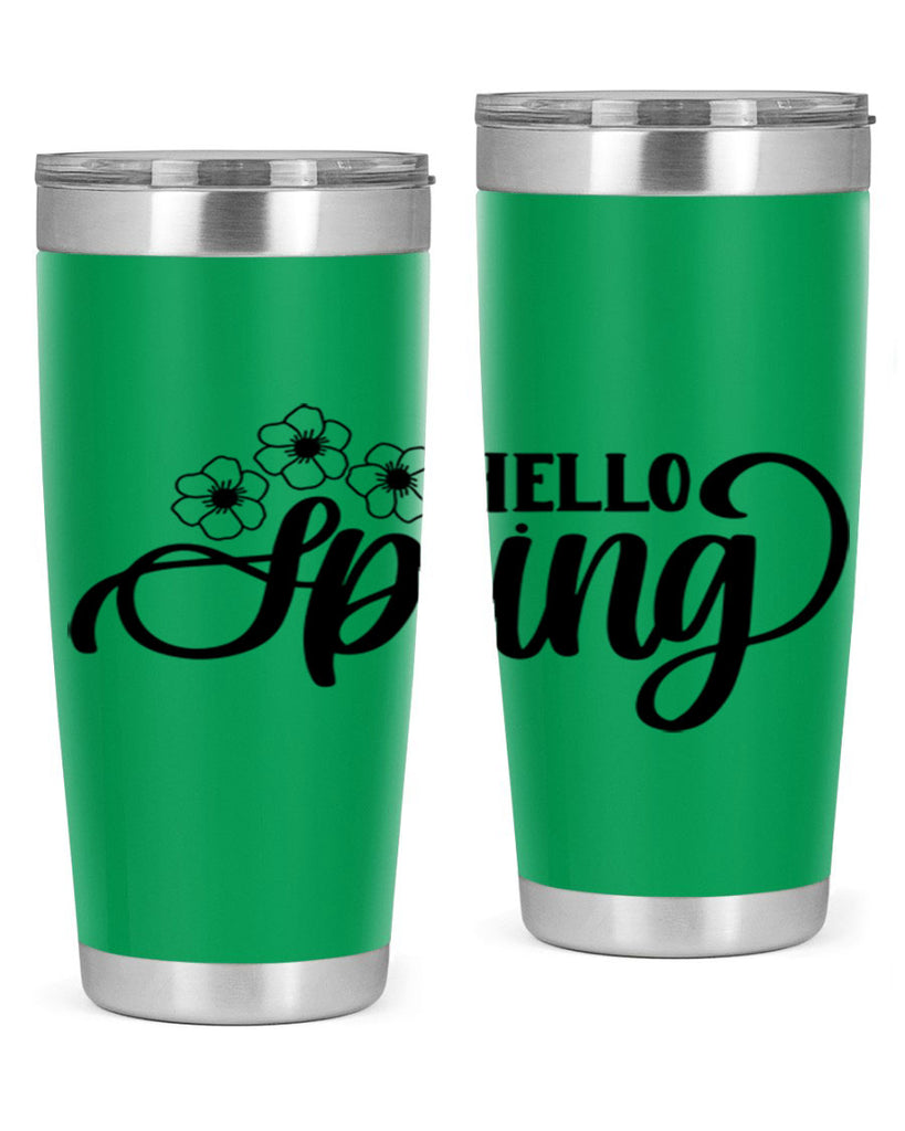 PNG_Hello Spring393#- spring- Tumbler