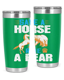 Save a horse, ride a bear 27#- Bears- Tumbler
