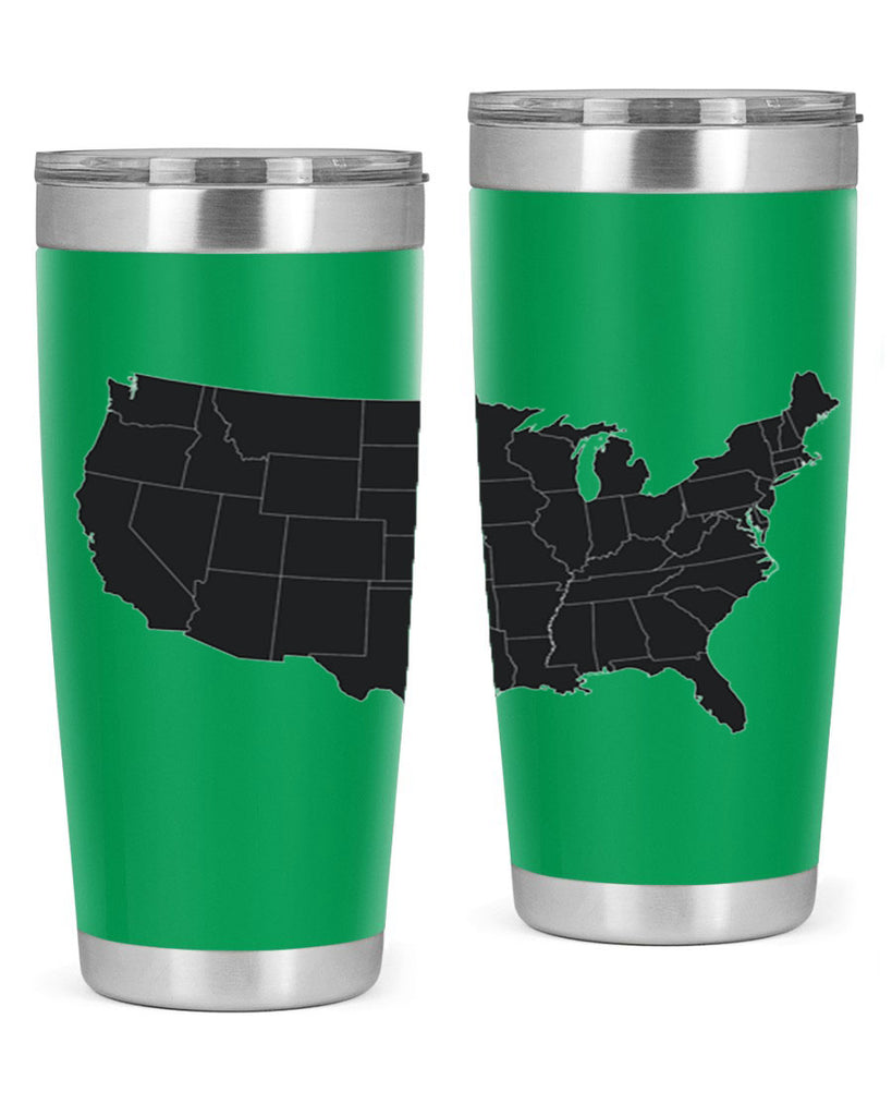 Separate Color Map Style 71#- Fourt Of July- Tumbler