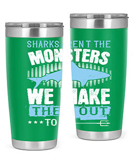 Sharks arent the monsters we make them out to be Style 26#- shark  fish- Tumbler