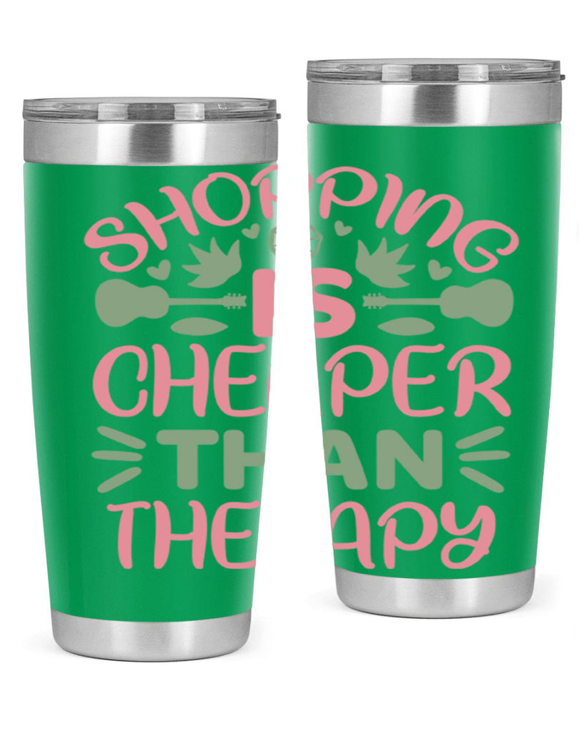 Shopping Is Cheaper Than Therapy 143#- fashion- Cotton Tank