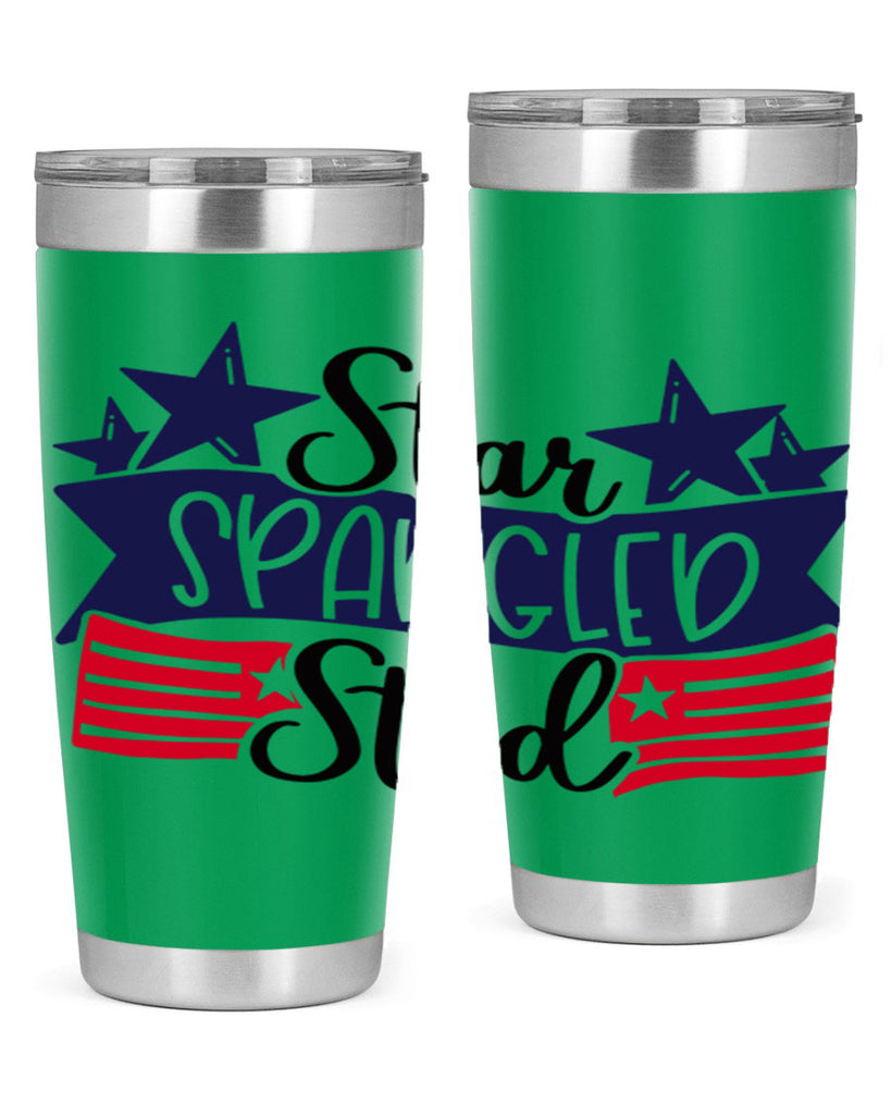 Star Spangled Stud Style 173#- Fourt Of July- Tumbler