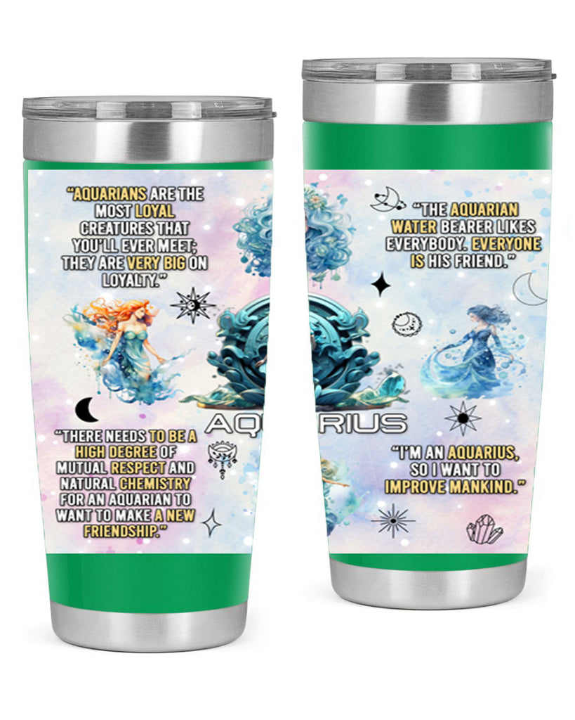 StraightAquarius 468#- zodiac- Tumbler