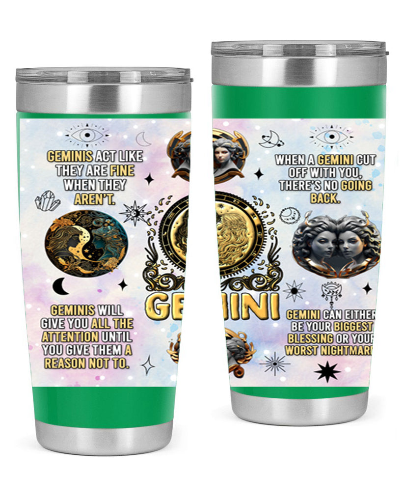 StraightGemini 472#- zodiac- Tumbler