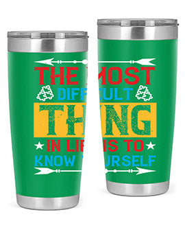 The most difficult thing in life is to know yourself Style 18#- self awareness- Tumbler