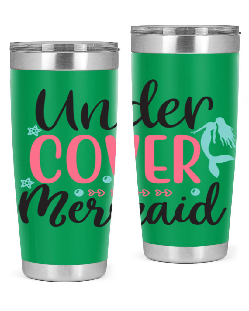 Undercover Mermaid 656#- mermaid- Tumbler
