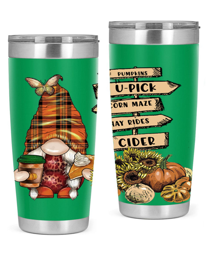 VintageFallGnome 625#- fall- Tumbler