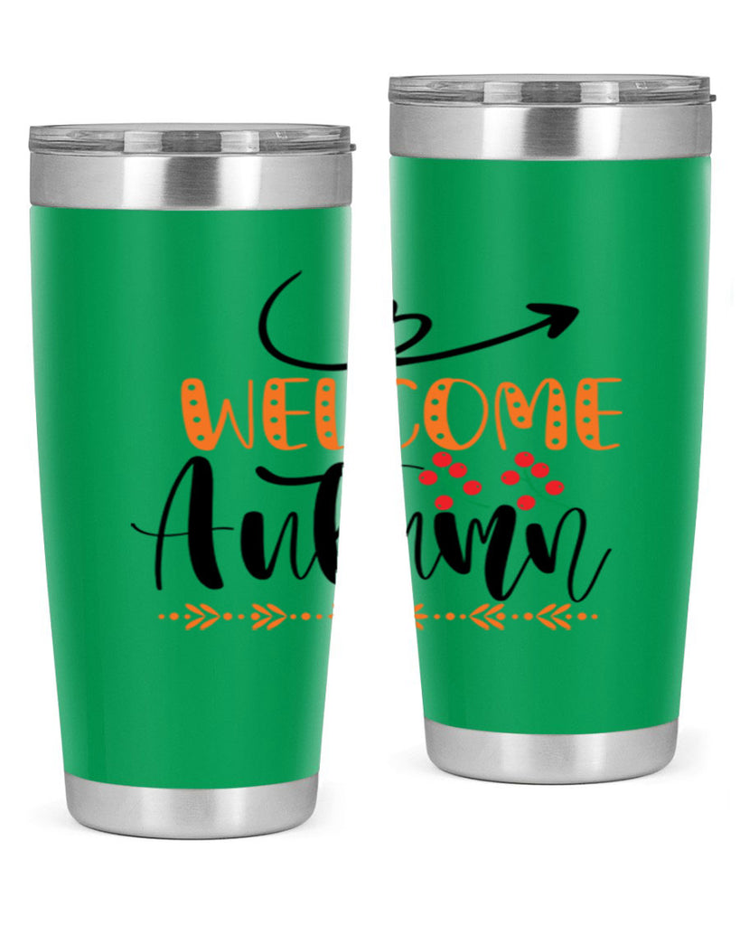 Welcome Autumn 628#- fall- Tumbler