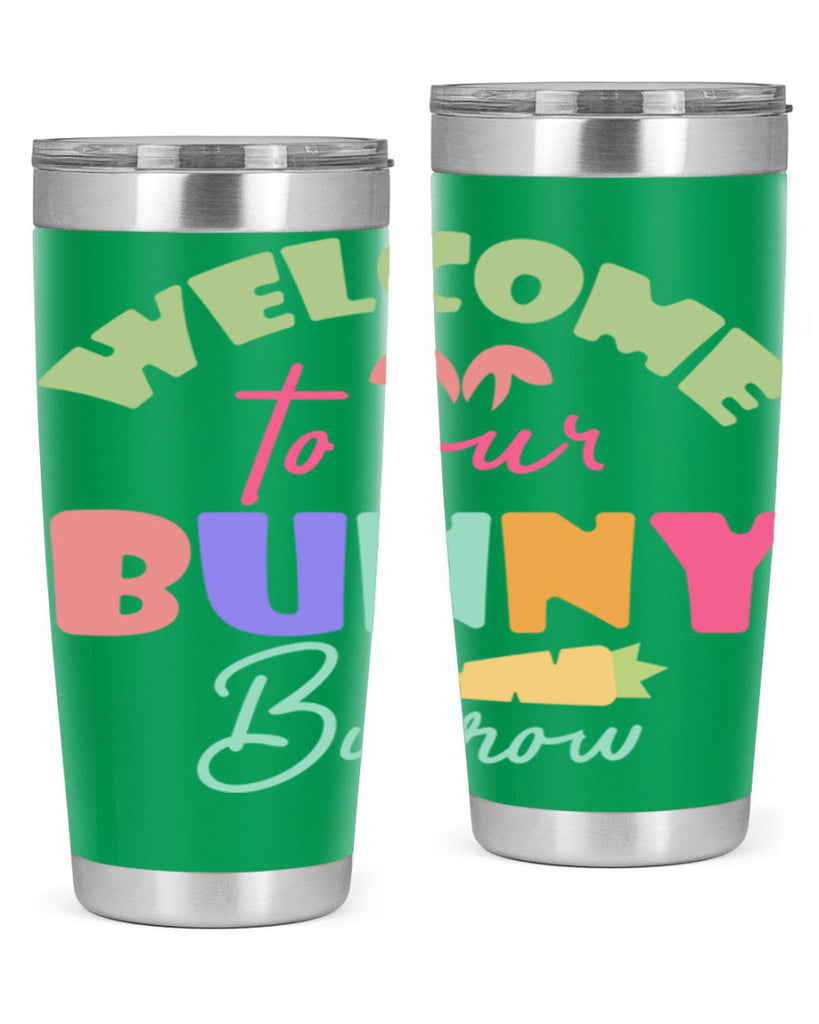 Welcome to our bunny burrow588#- spring- Tumbler