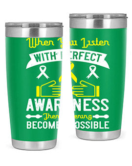 When you listen with perfect awareness then listening becomes possible Style 7#- self awareness- Tumbler