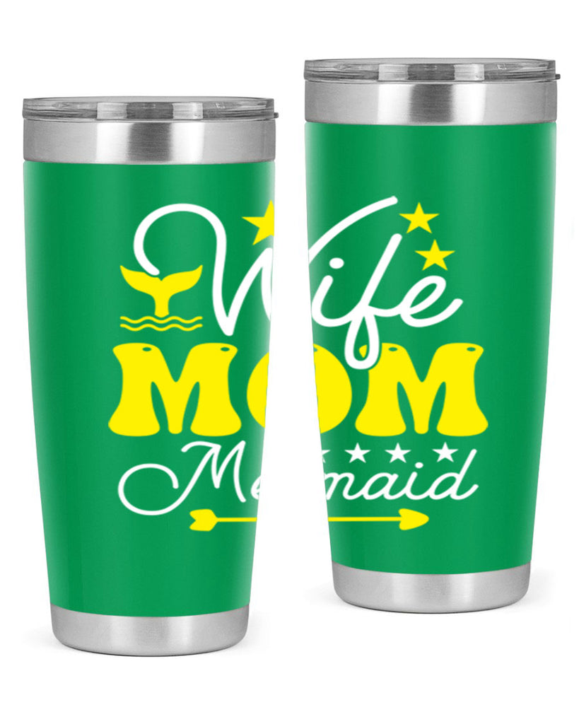 Wife Mom Mermaid 669#- mermaid- Tumbler