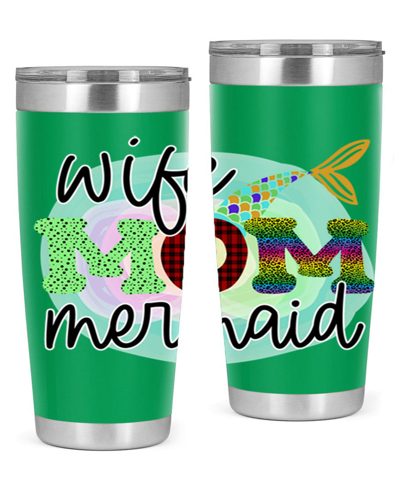 Wife Mom Mermaid 674#- mermaid- Tumbler