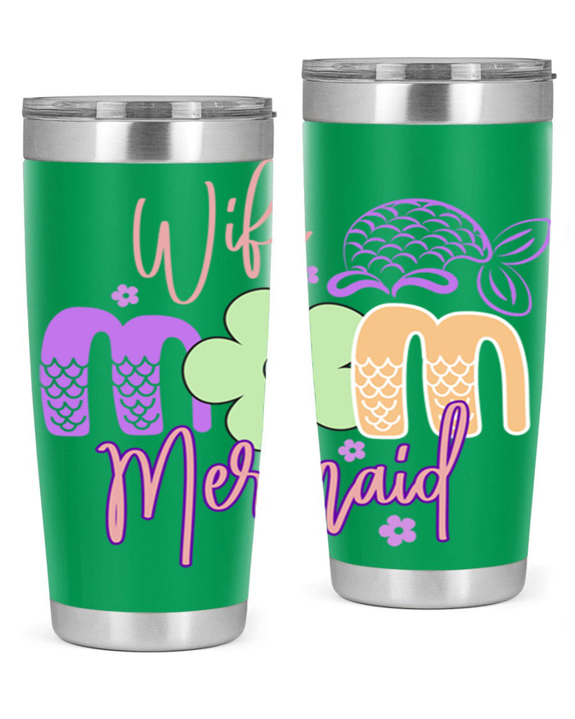 Wife Mom Mermaid 677#- mermaid- Tumbler
