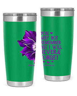 You may not remember but I will never forget alzheimer 223#- alzheimers- Tumbler