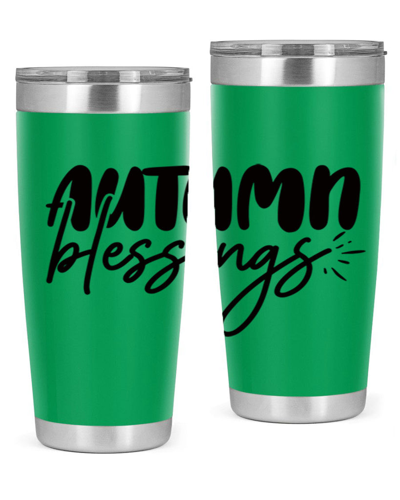 autumn blessings 65#- thanksgiving- Tumbler