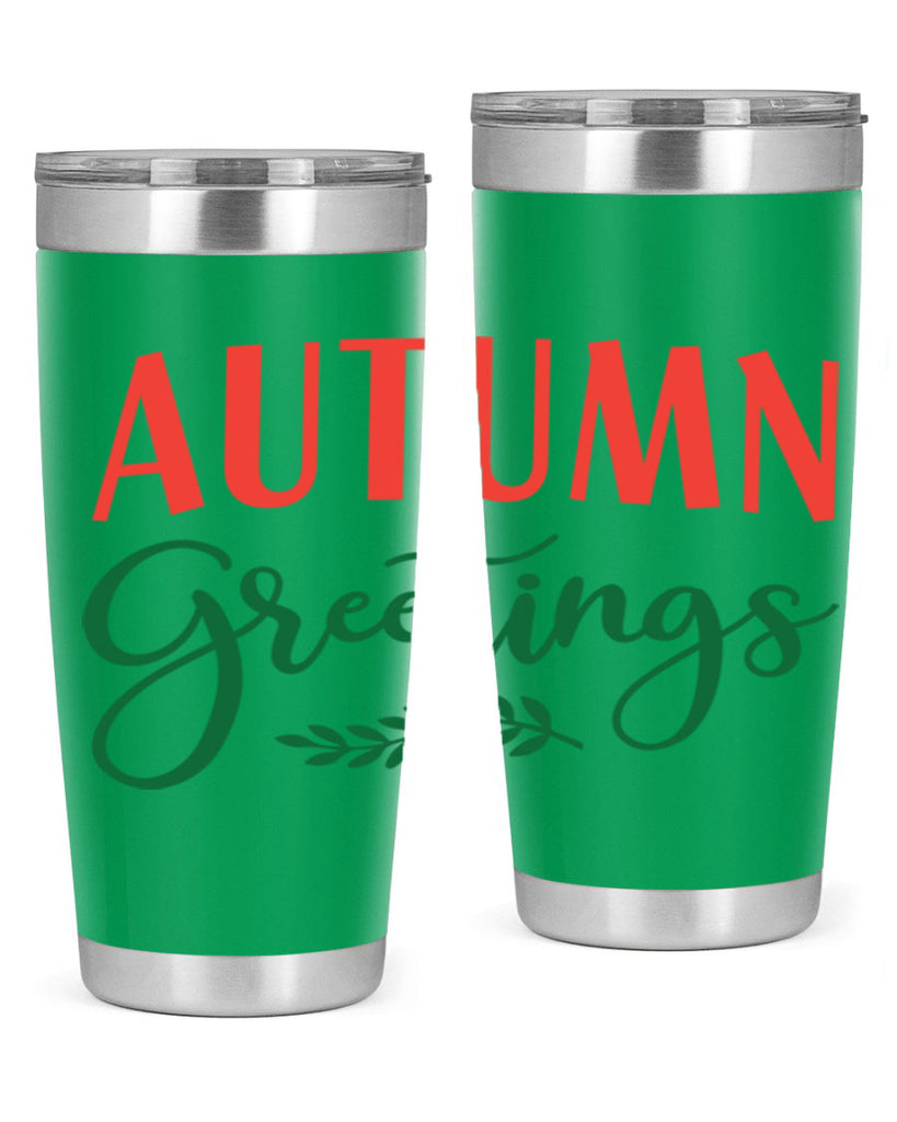 autumn greetings 14#- fall- Tumbler