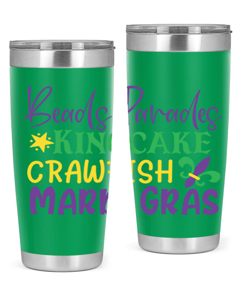 beads parades kingcake crawfish mardi gras 85#- mardi gras- Tumbler