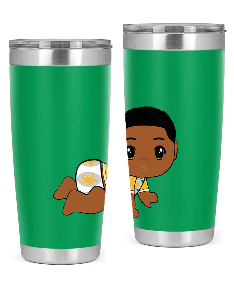black baby boy 2#- black men - boys- tumbler