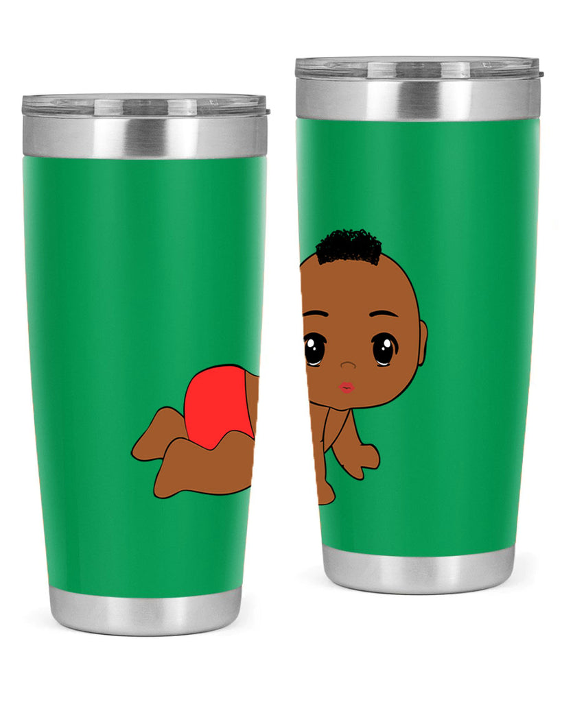 black baby boy 5#- black men - boys- tumbler