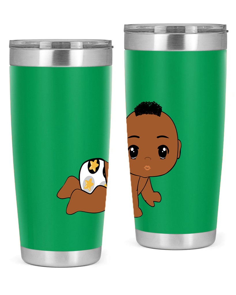 black baby boy 6#- black men - boys- tumbler
