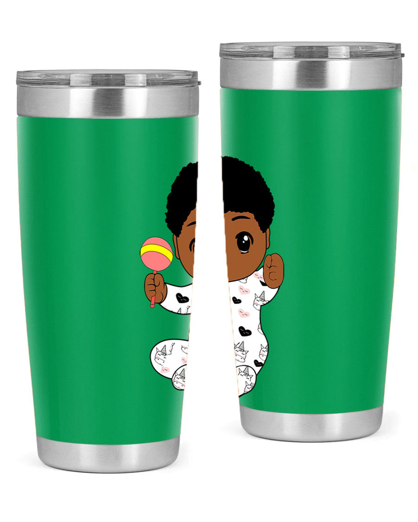 black baby boy 7#- black men - boys- tumbler