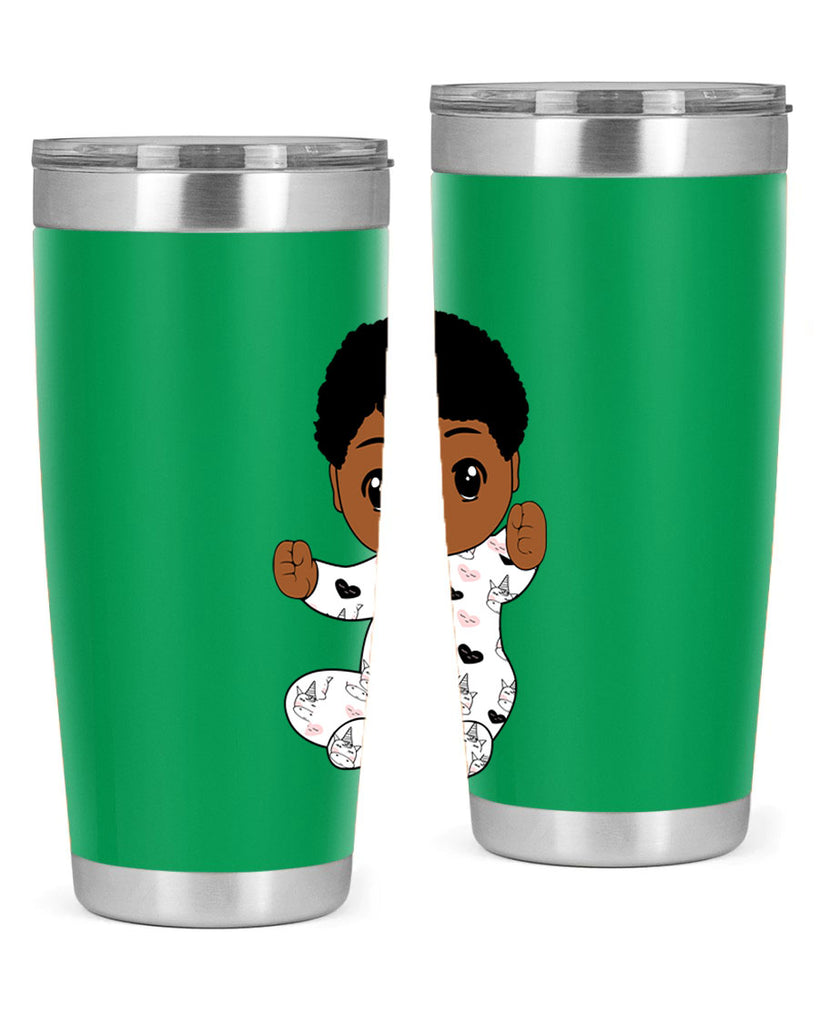 black baby boy 8#- black men - boys- tumbler