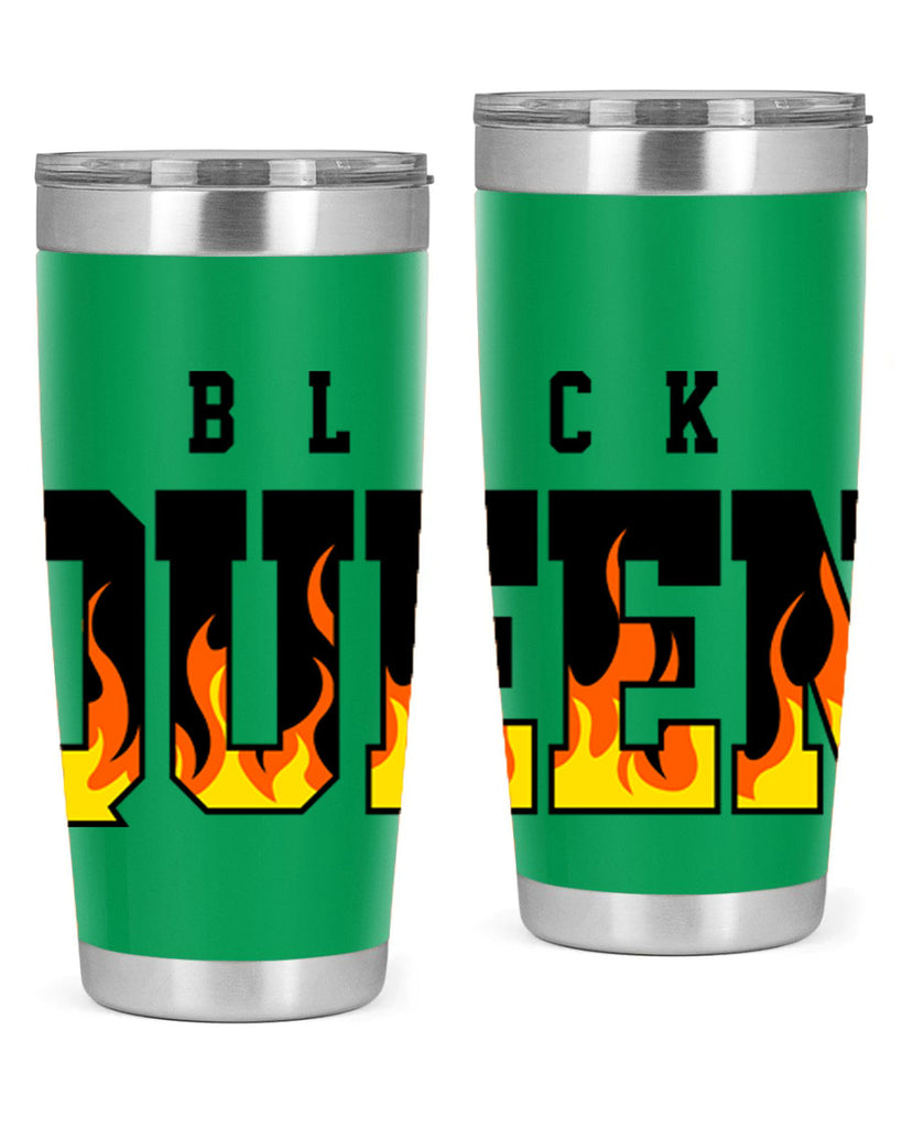 black queen flames 220#- black words phrases- Cotton Tank
