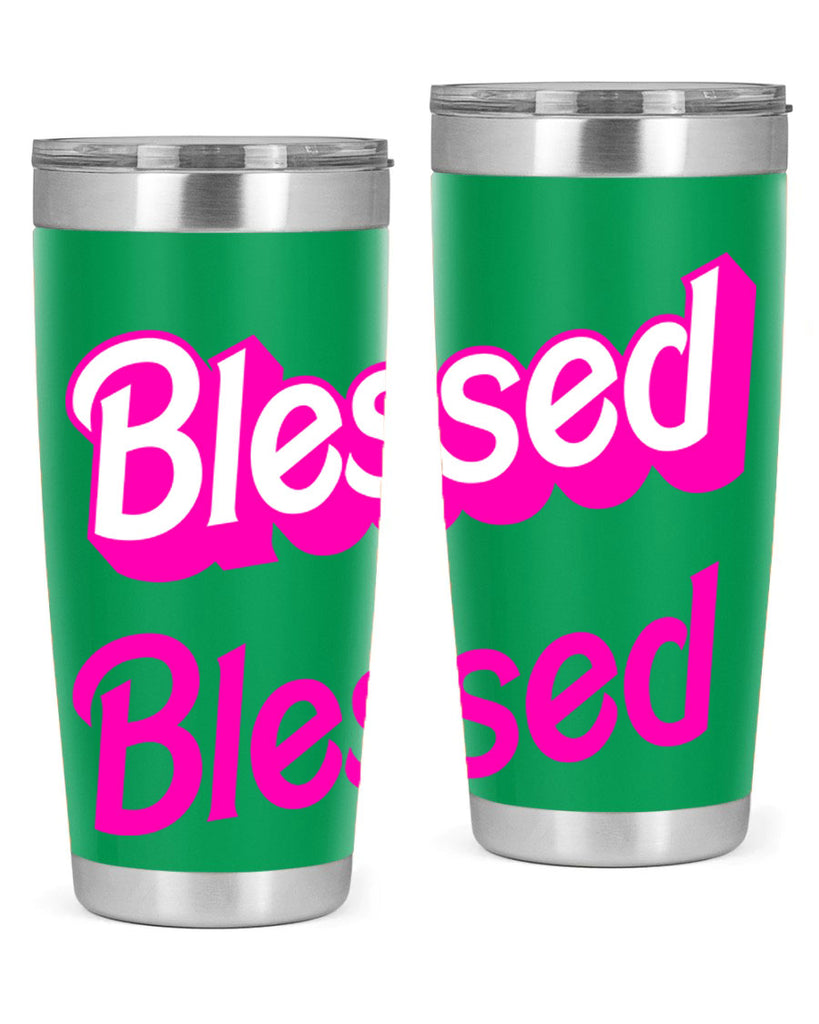 blessed barbie 193#- black words phrases- Cotton Tank