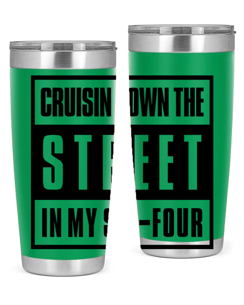 cruisin down the street 181#- black words phrases- Cotton Tank