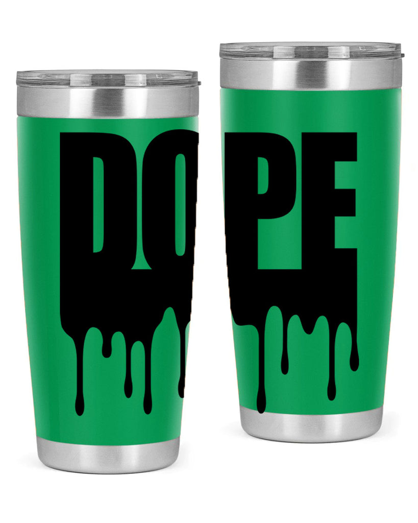 dope drip 166#- black words phrases- Cotton Tank