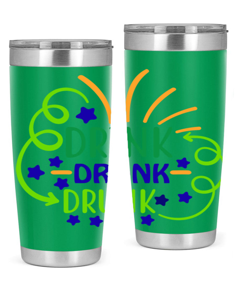 drink drank drunk 23#- mardi gras- Tumbler