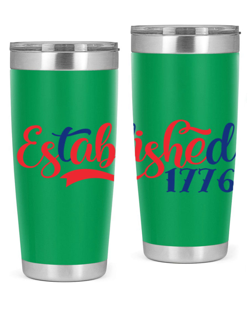 established Style 46#- Fourt Of July- Tumbler