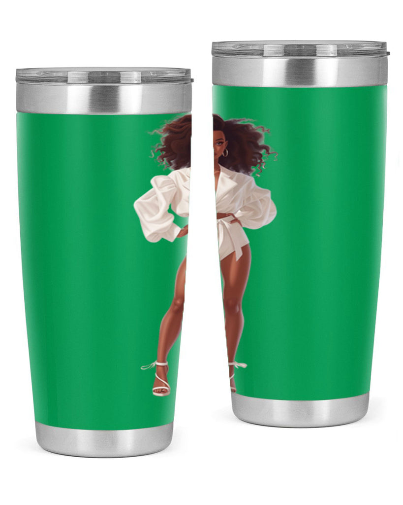 fashion girl in white 82#- fashion- Cotton Tank