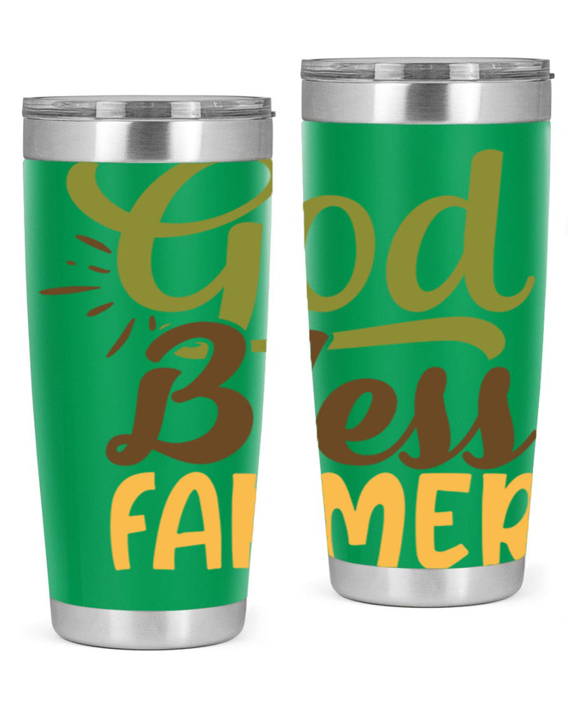 god bless farmer 10#- farming and gardening- Tumbler