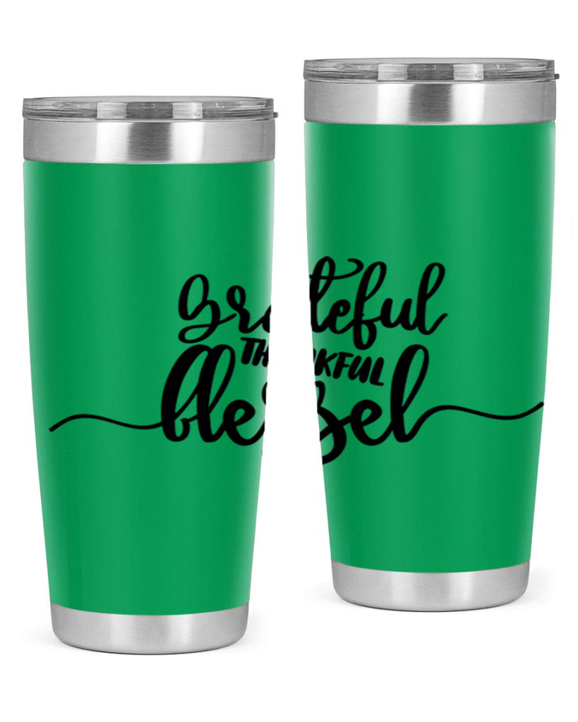 grateful thankful blessed 56#- thanksgiving- Tumbler