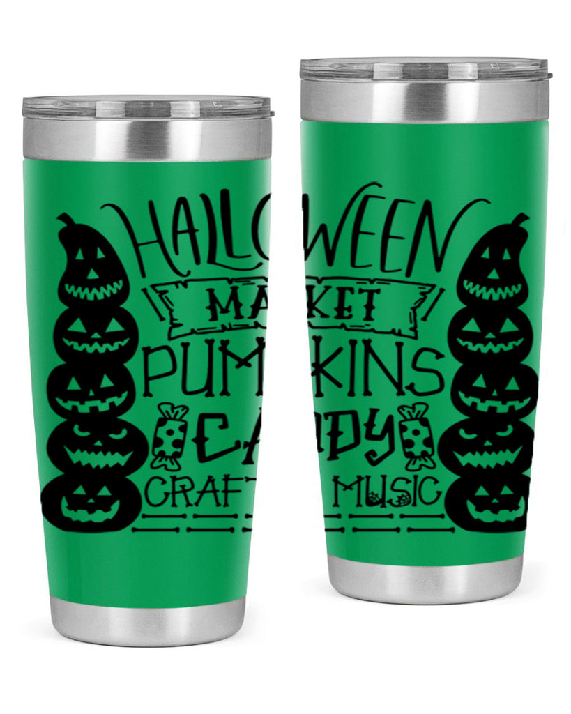 halloween market pumpkins candy 73#- halloween- Tumbler
