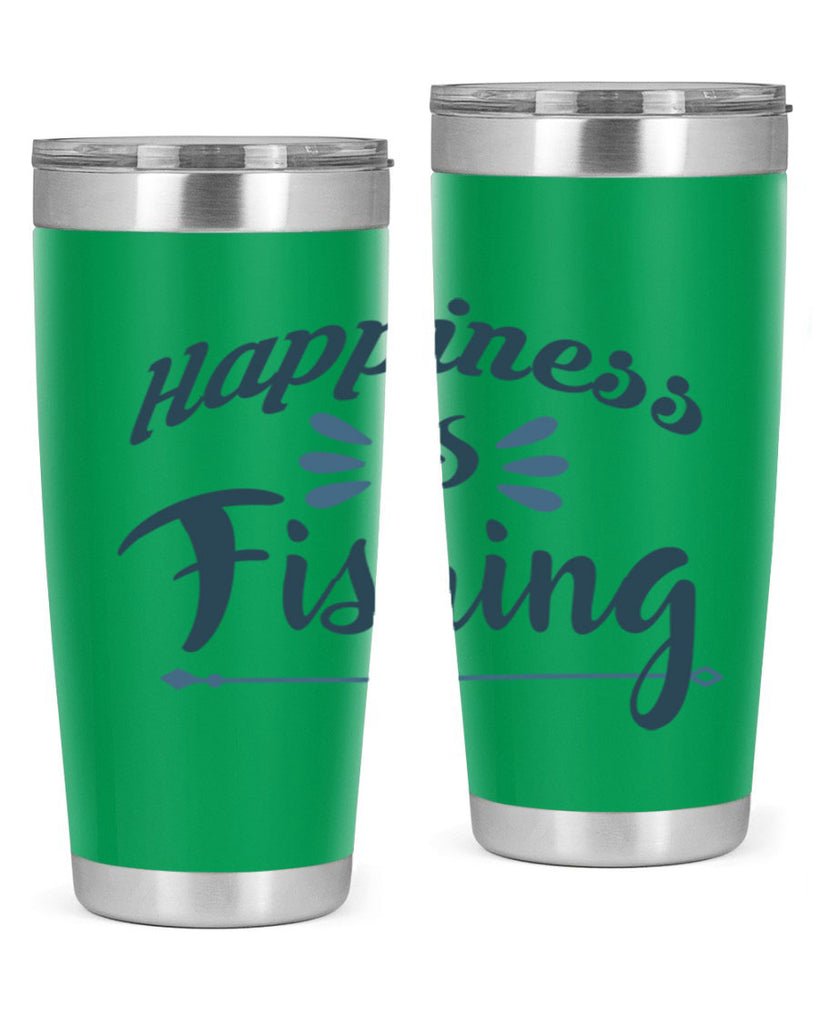 happiness is fishing 122#- fishing- Tumbler