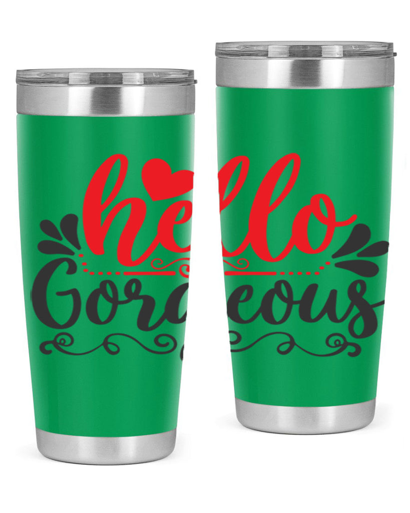 hello gorgeous Style 155#- make up- Tumbler