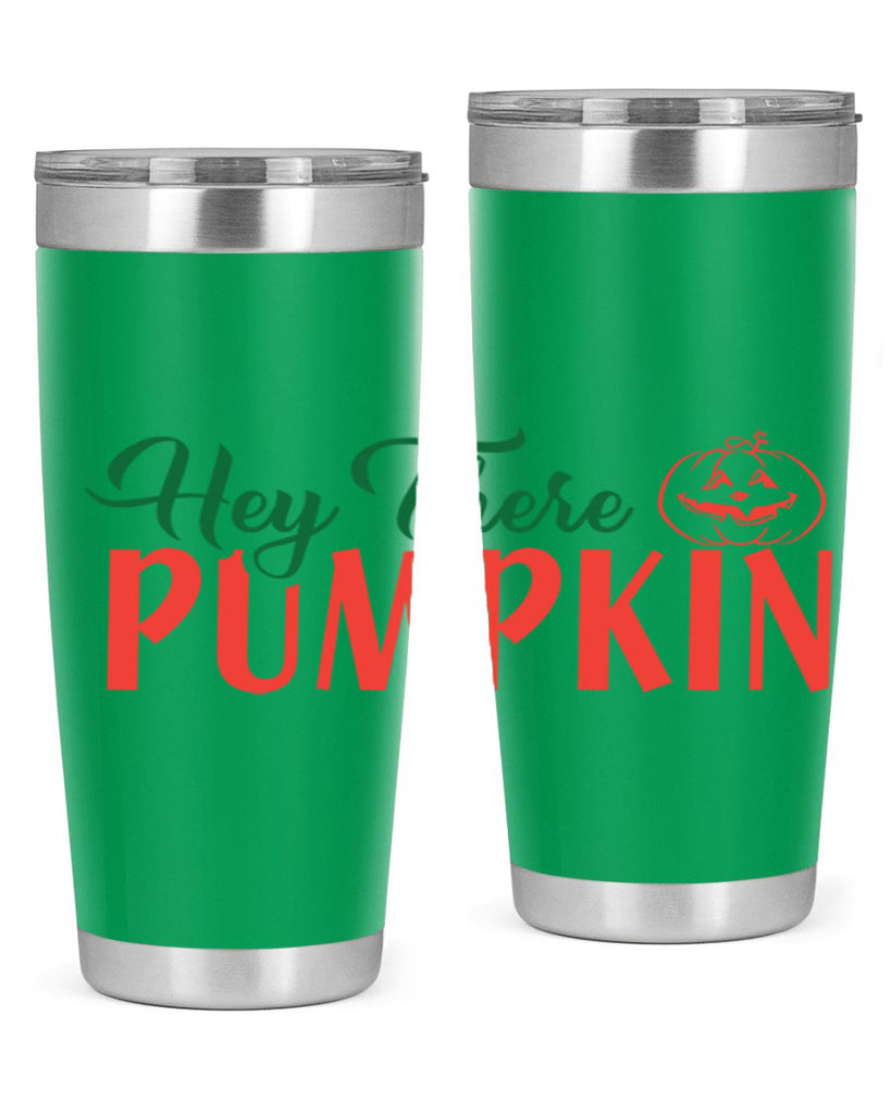hey there pumpkin 305#- fall- Tumbler